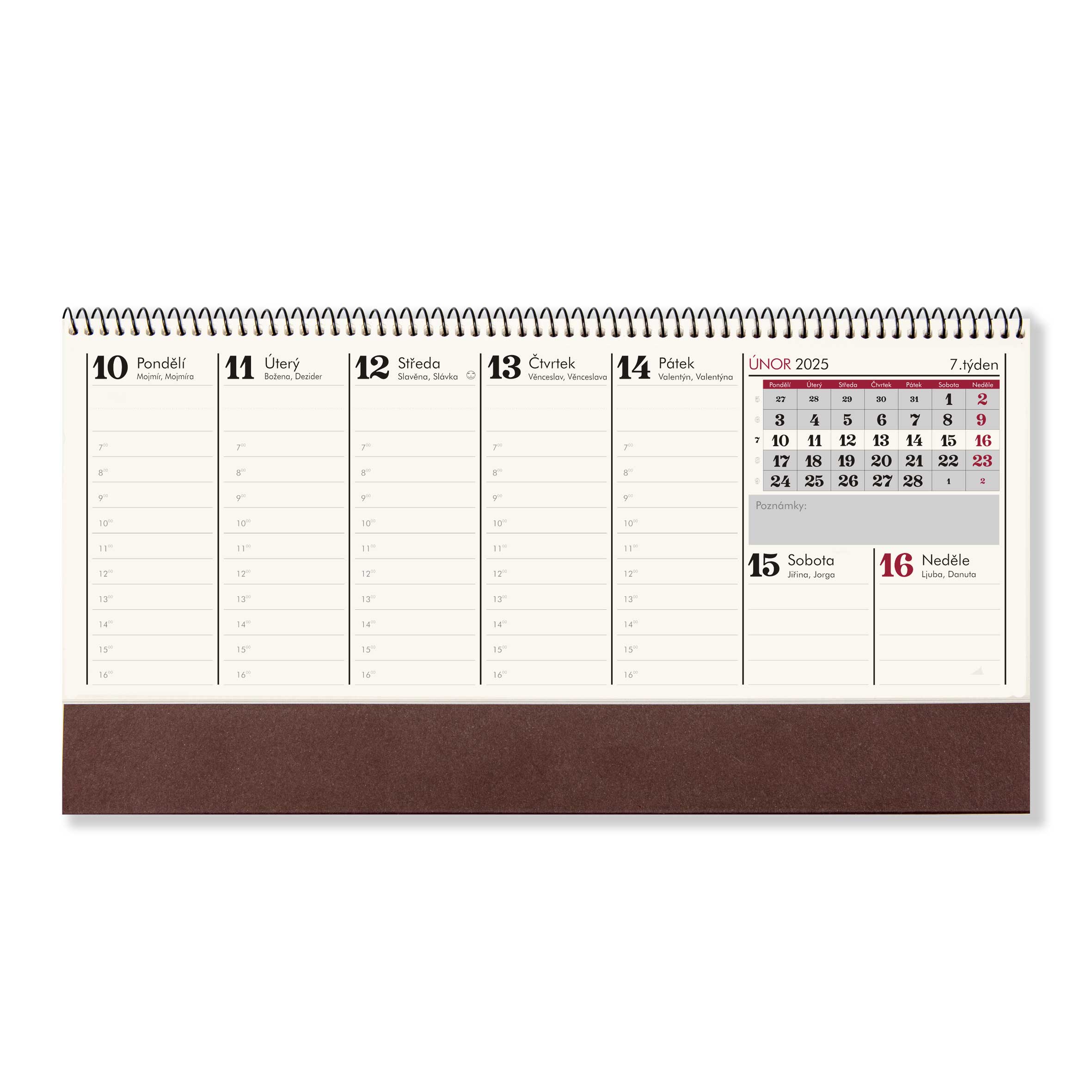 BOBO Pracovní kalendář MIDI Retro 2025
