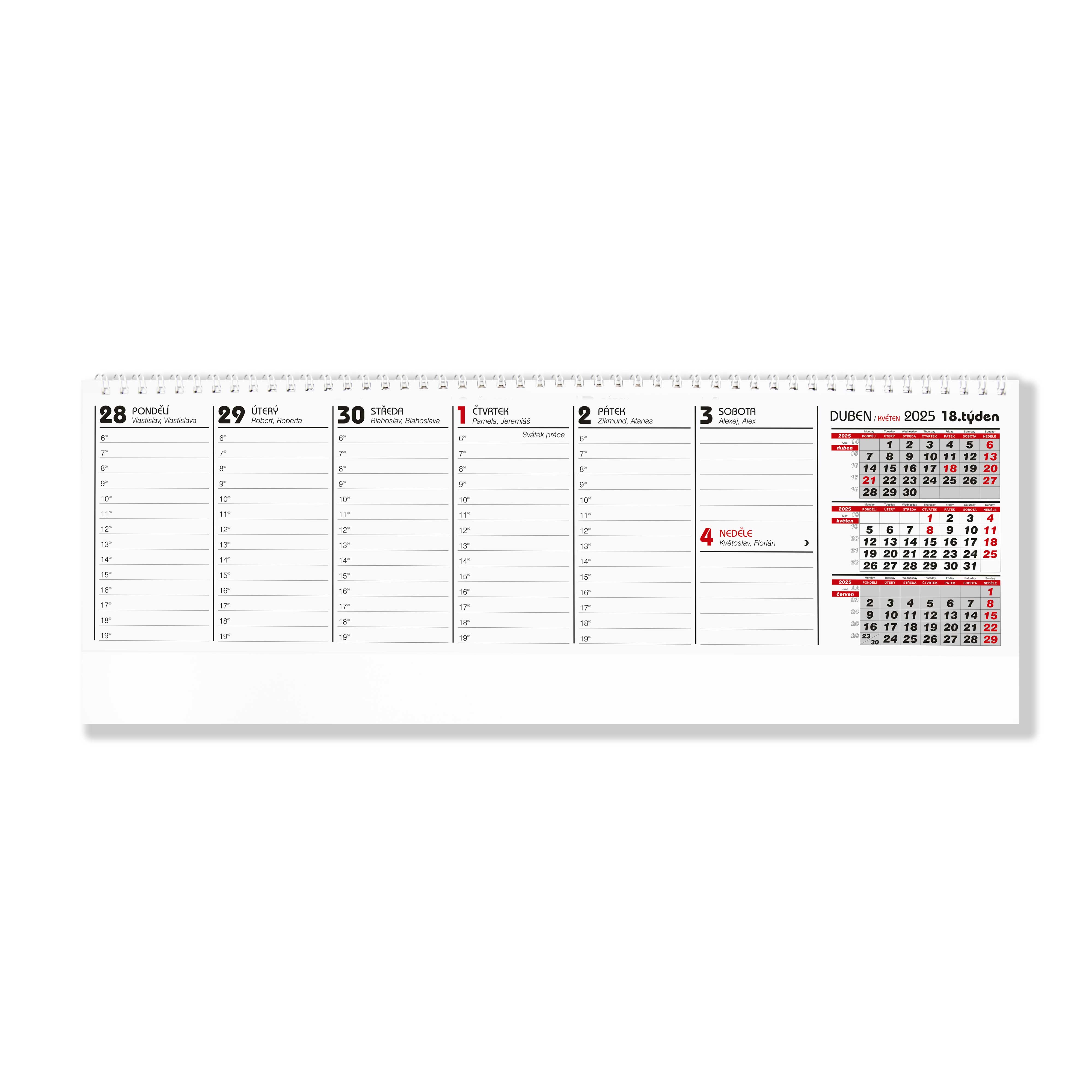 BOBO Stolní pracovní kalendář MAXI 2025