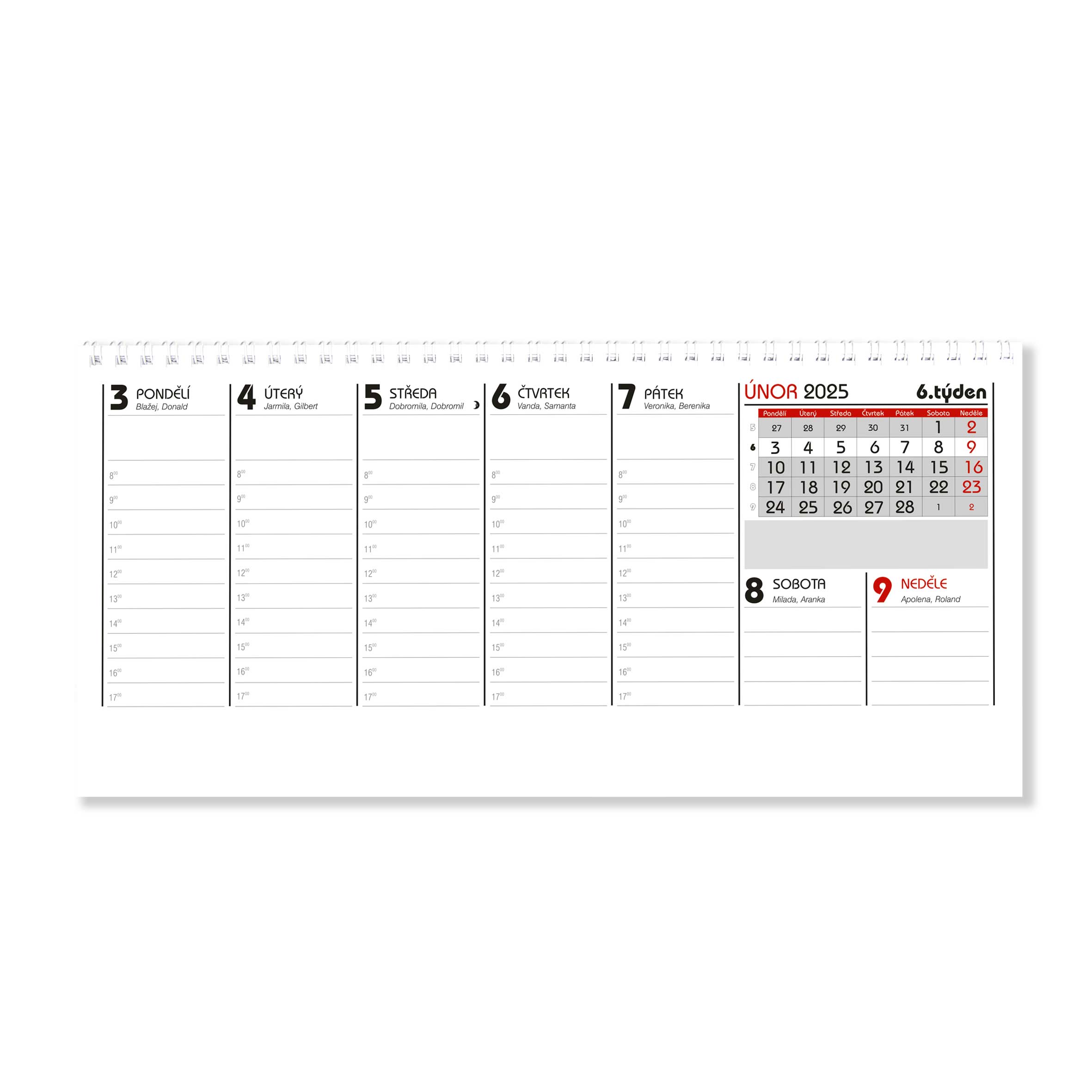 BOBO Stolní daňový kalendář 2025