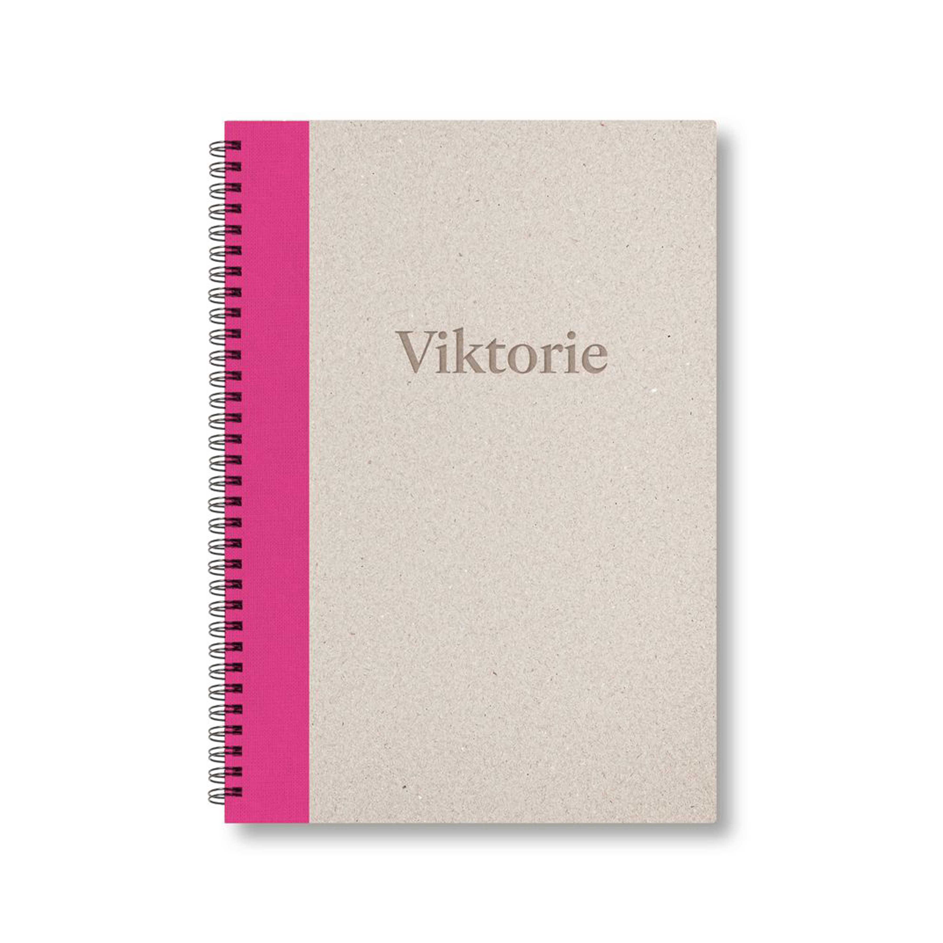 BOBO Zápisník, B5, čistý, růžový, konfiguruj si obálku