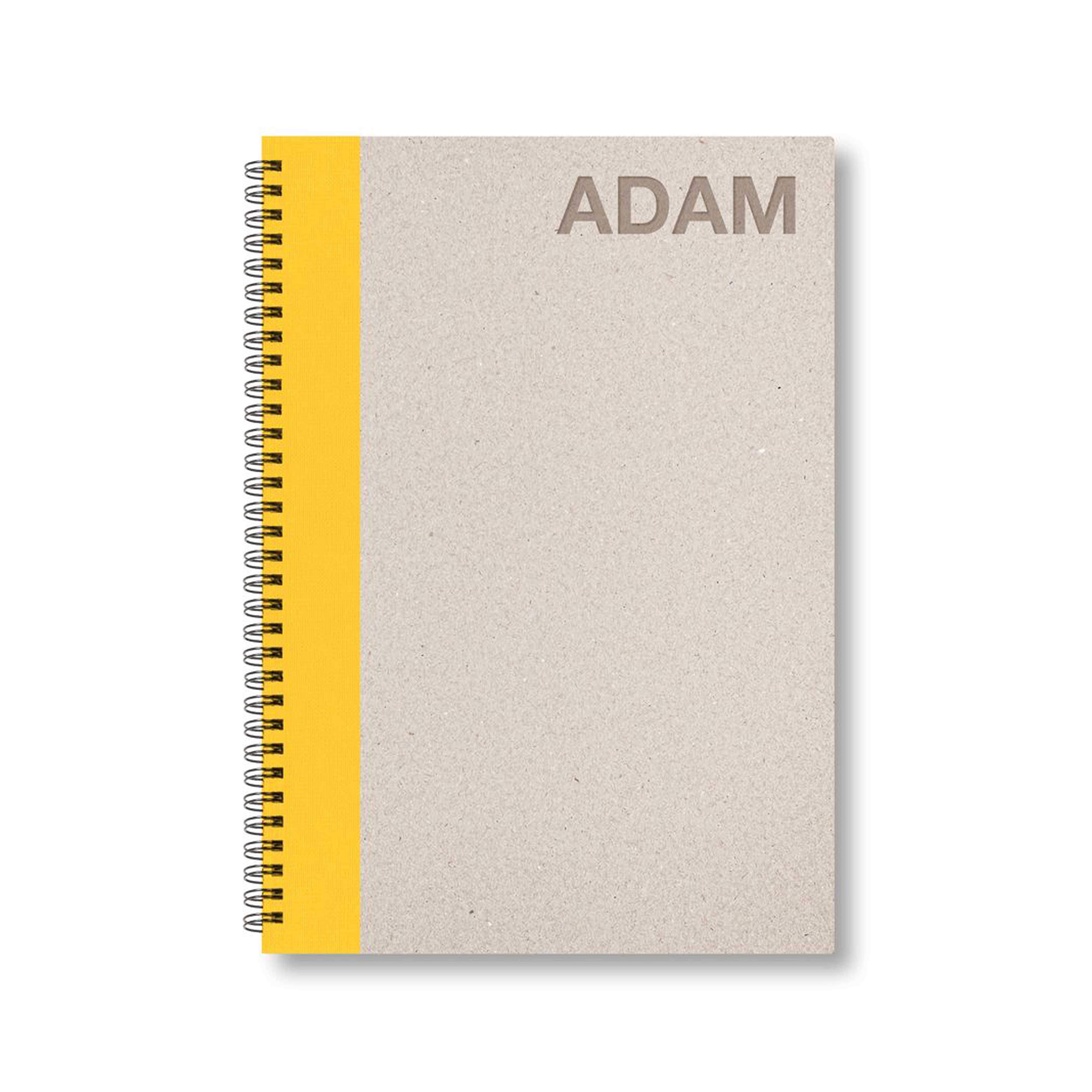 BOBO Zápisník, B5, linkovaný, žlutý, konfiguruj si obálku