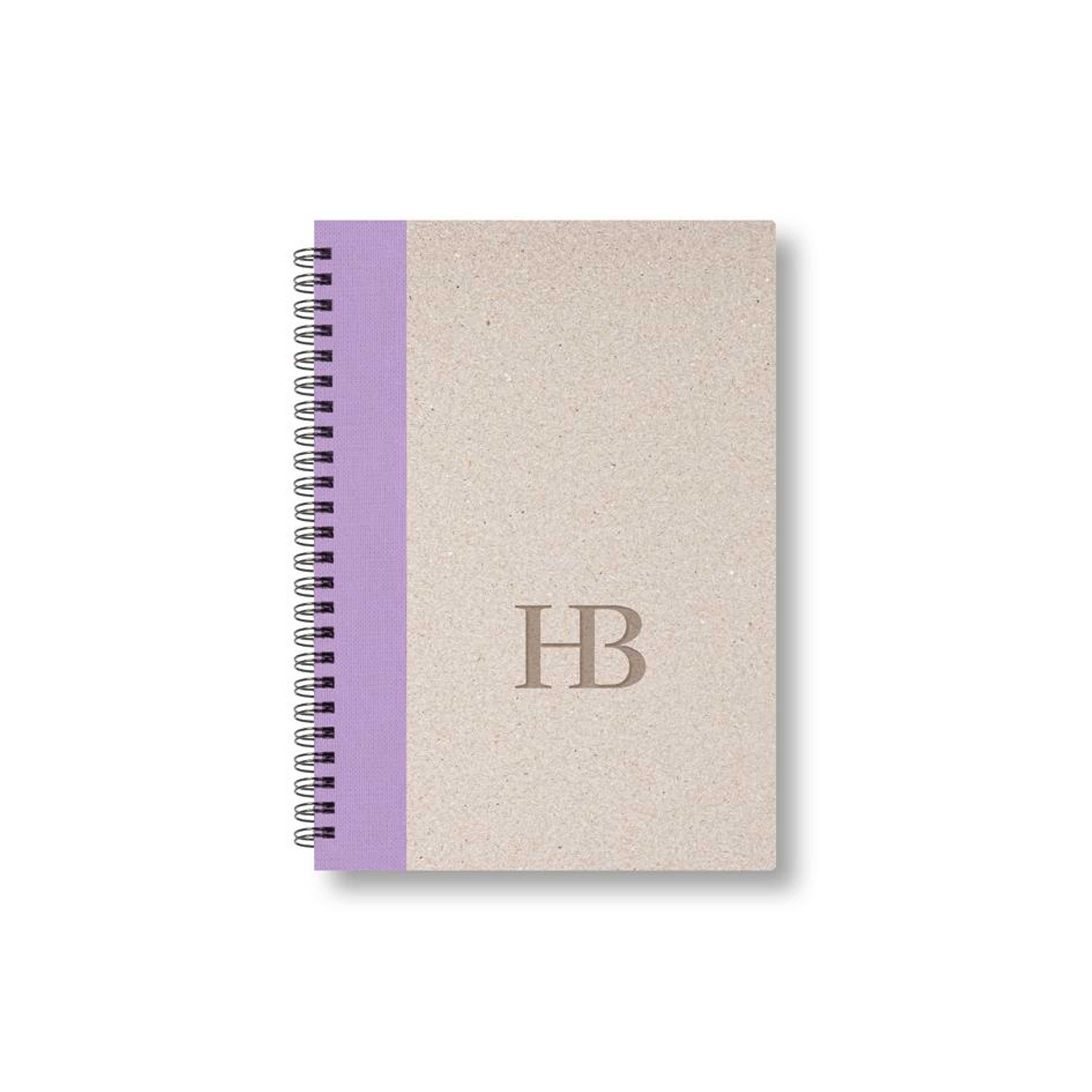 BOBO Zápisník, B6, čtverečkovaný, fialový, konfiguruj si obálku
