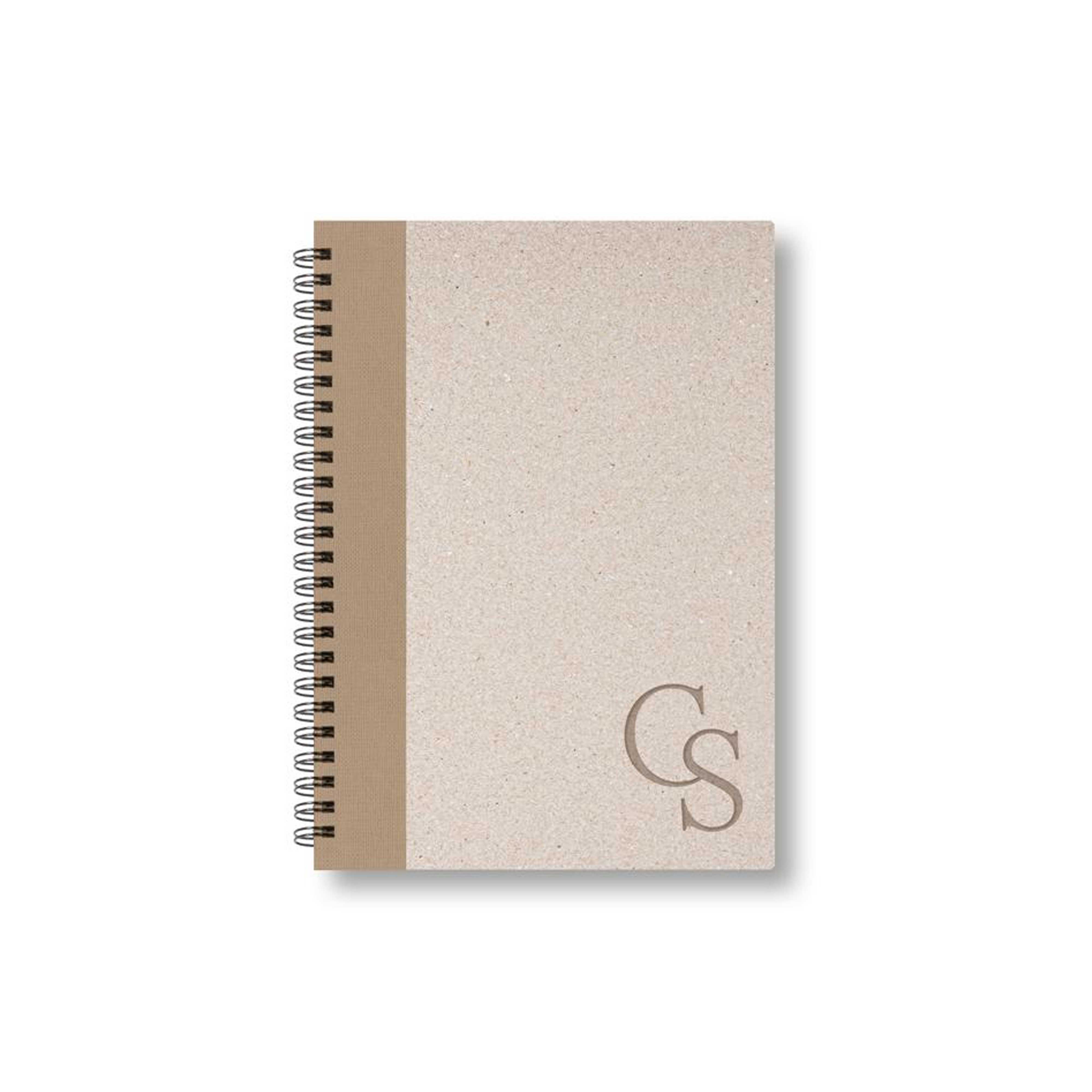 BOBO Zápisník, B6, čtverečkovaný, hnědý, konfiguruj si obálku
