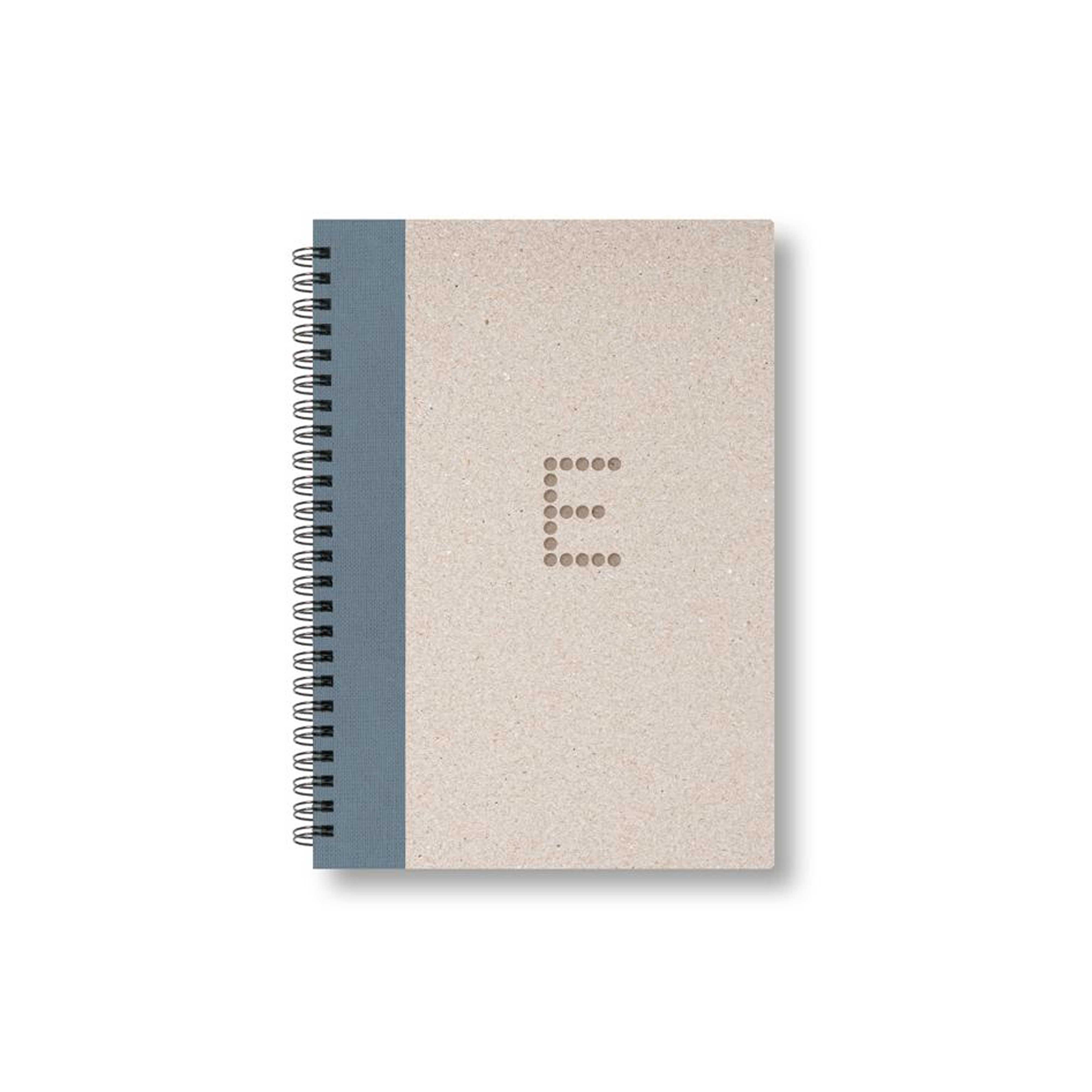 BOBO Zápisník, B6, čtverečkovaný, šedý, konfiguruj si obálku