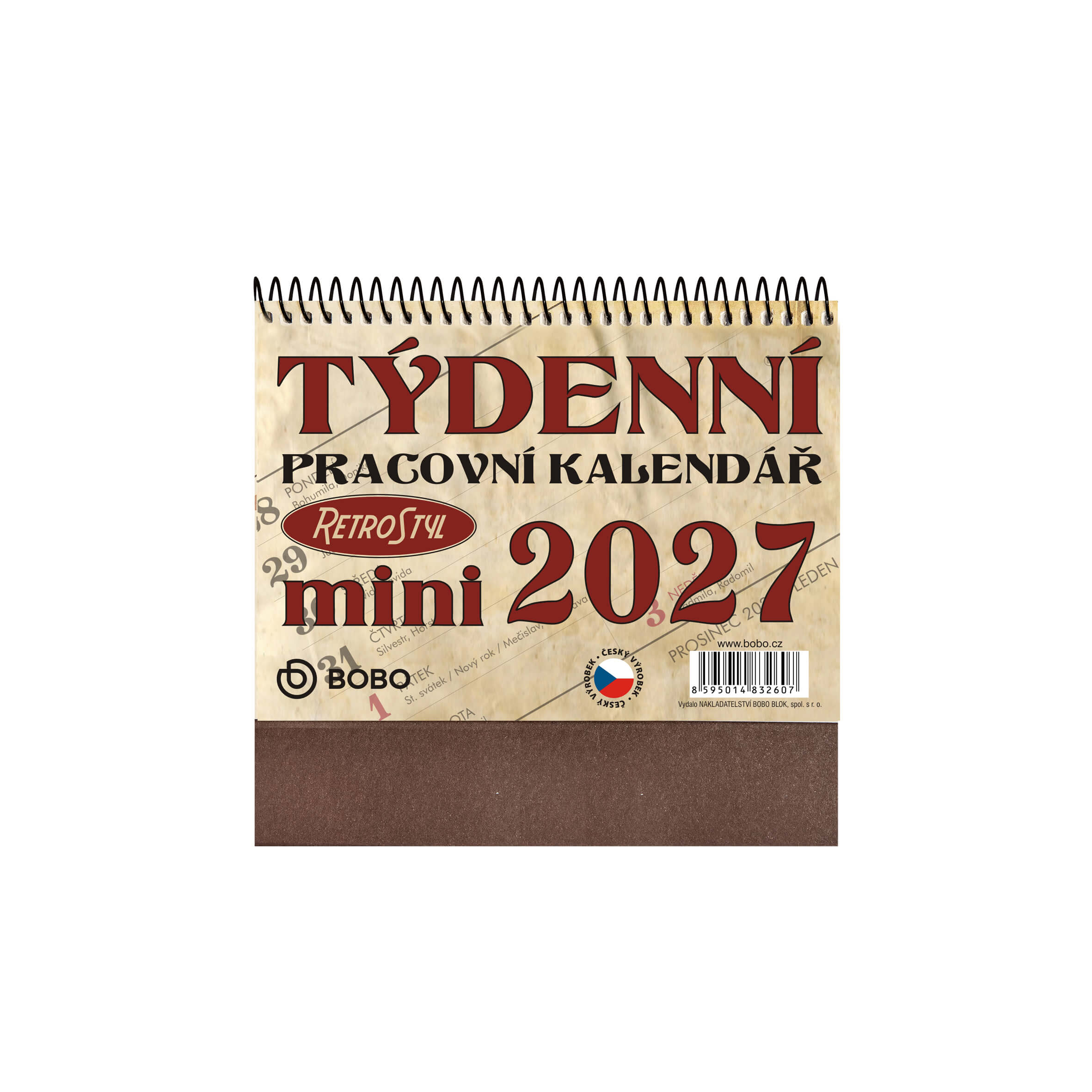 BOBO Pracovní kalendář MINI Retro 2027