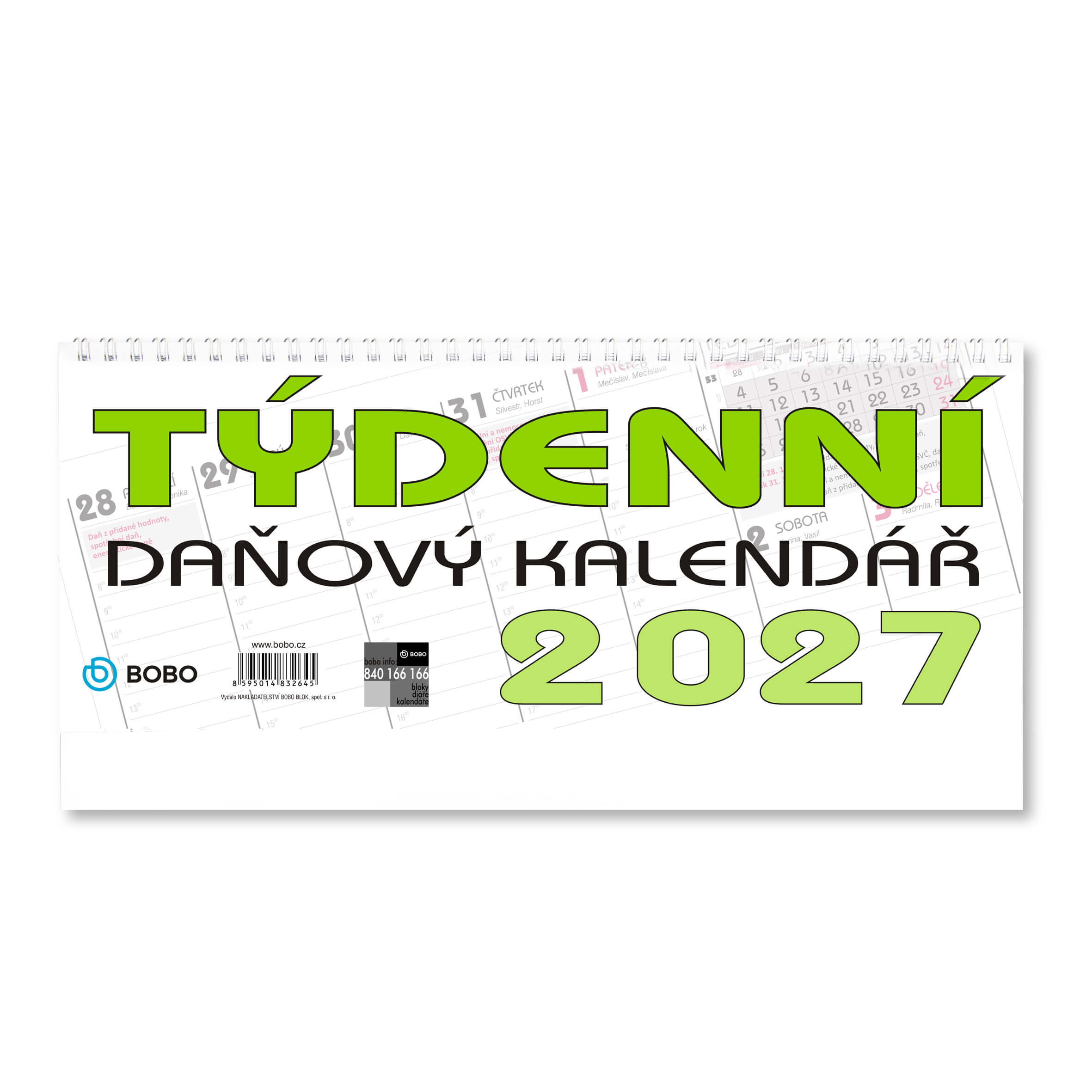 BOBO Stolní daňový kalendář 2027