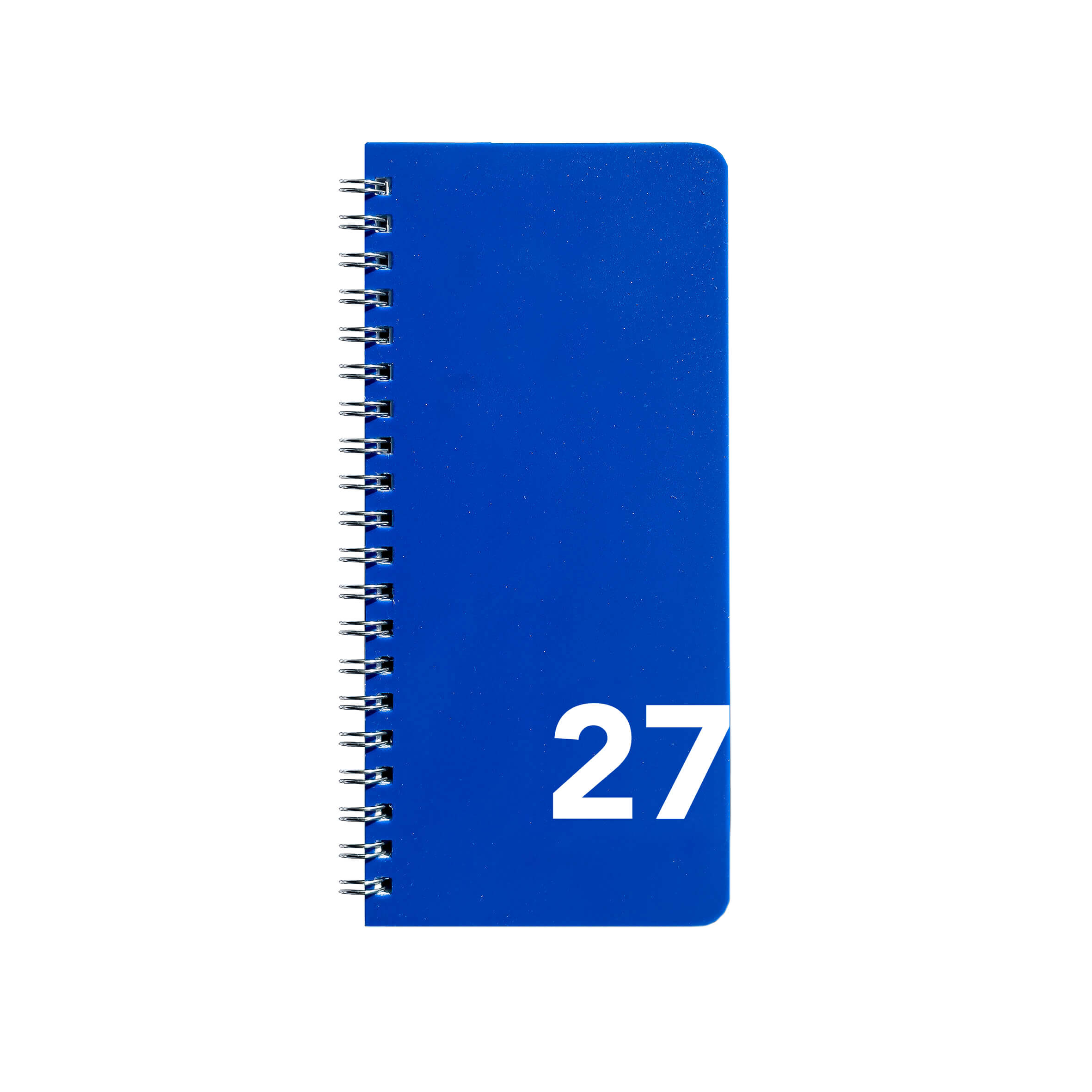 BOBO Diář měsíční 2027, 180 x 85 mm, na výšku, modrý